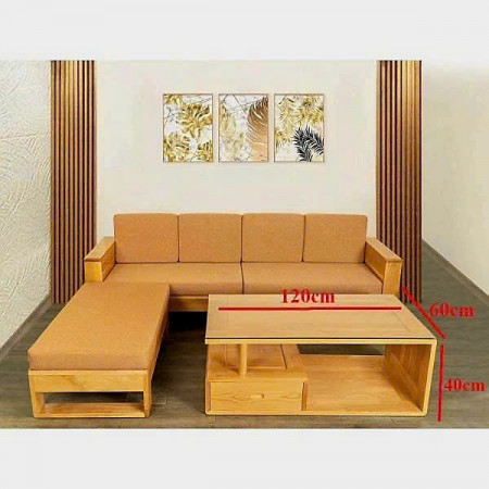 Casa 07 : Bàn Sofa , Bàn Coffee + Mặt Bàn Kính - 120cm 